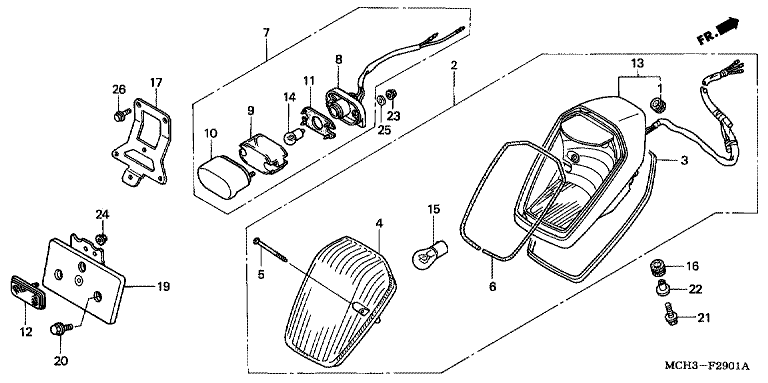 TAILLIGHT (BR/E/ED/EK/F/KO/U)