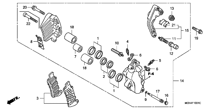 L. FRONT BRAKE CALIPER