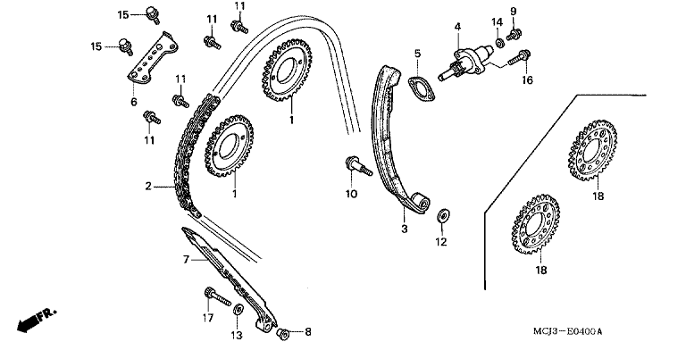 CAM CHAIN/TENSIONER