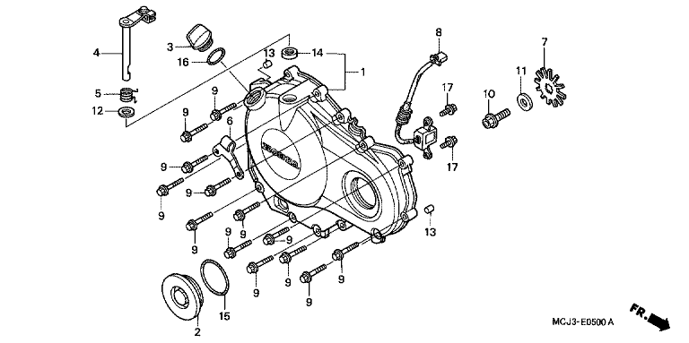 RIGHT CRANKCASE COVER