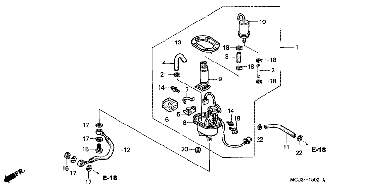 FUEL PUMP (CBR900RRY,1/RE1)