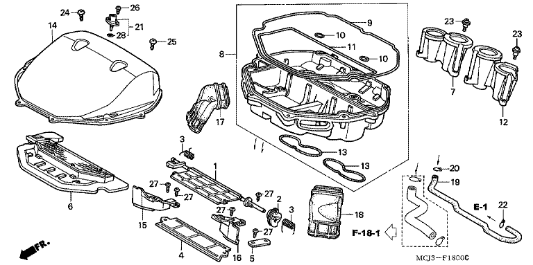 AIR CLEANER (CBR900RRY,1/RE1)