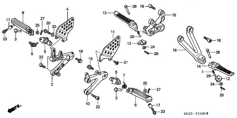 FOOTPEG/FOOTREST