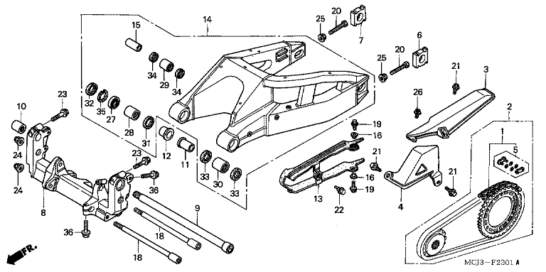 SWINGARM (CBR900RR2,3)