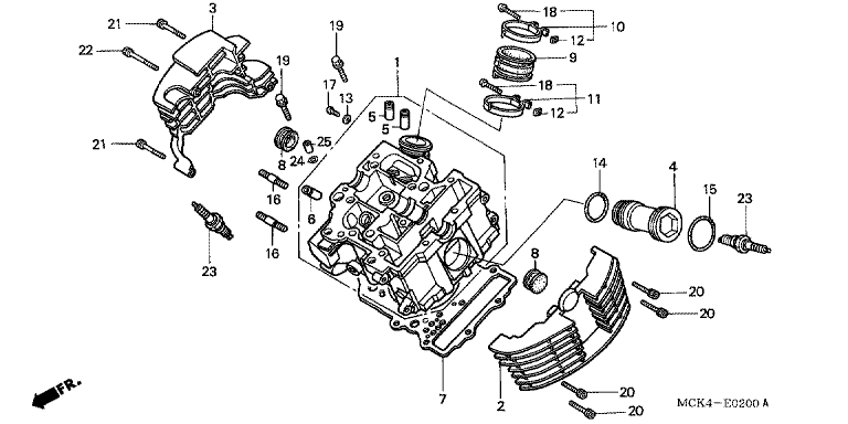 FRONT CYLINDER HEAD