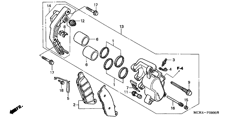 FRONT BRAKE CALIPER
