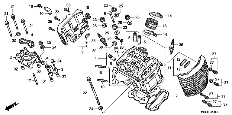 FRONT CYLINDER HEAD