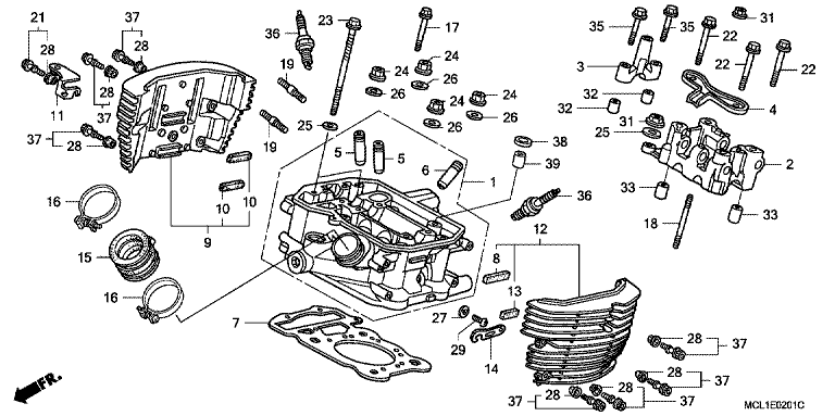 REAR CYLINDER HEAD