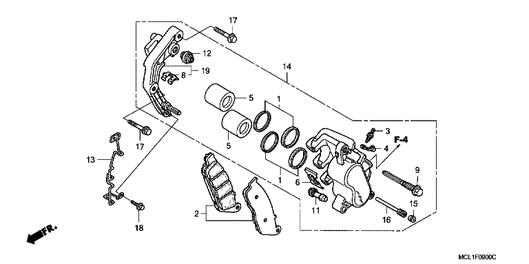 FRONT BRAKE CALIPER