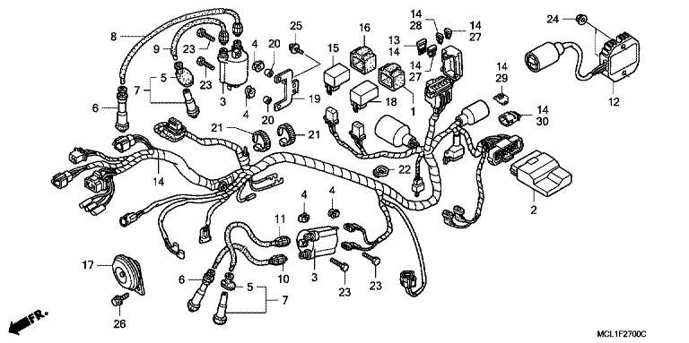 WIRE HARNESS/IGNITION COIL