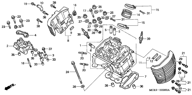 FRONT CYLINDER HEAD
