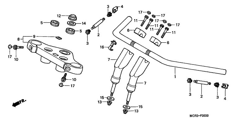 HANDLE BAR/TOP BRIDGE