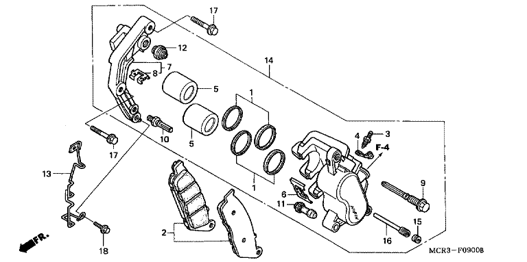 FRONT BRAKE CALIPER
