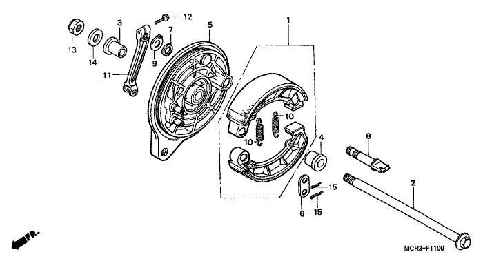 REAR BRAKE PANEL