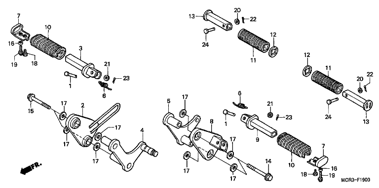 FOOTPEG/FOOTREST