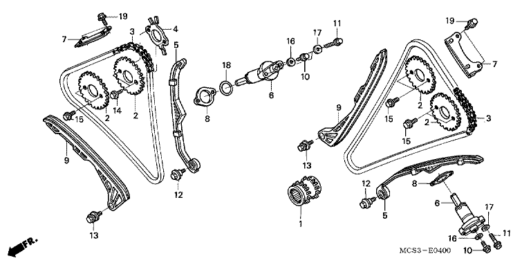 CAM CHAIN/TENSIONER