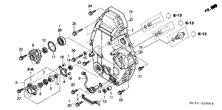 REAR CRANKCASE COVER