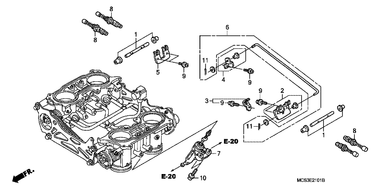 THROTTLE BODY (COMPONENT PARTS)