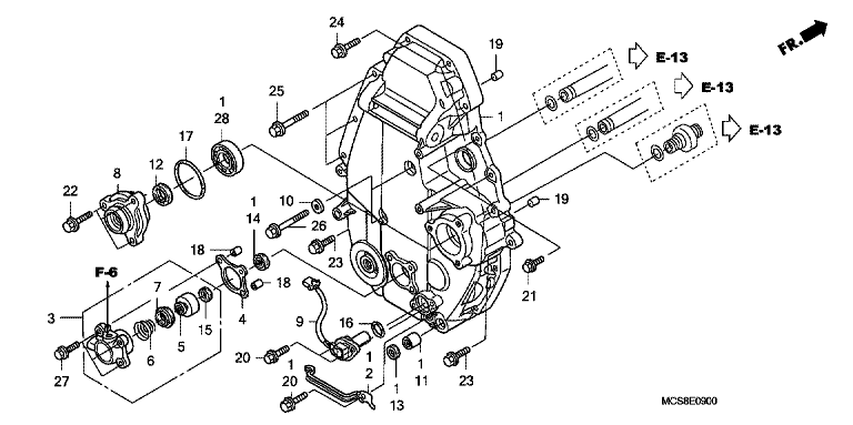 REAR CRANKCASE COVER