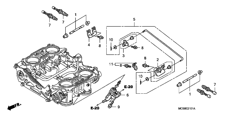 THROTTLE BODY (COMPONENT PARTS)