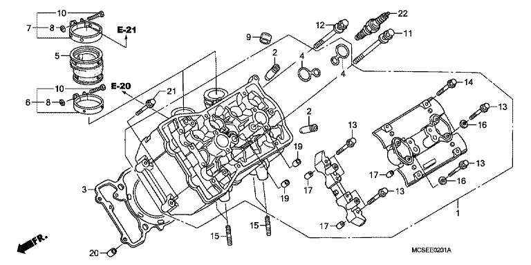 LEFT CYLINDER HEAD