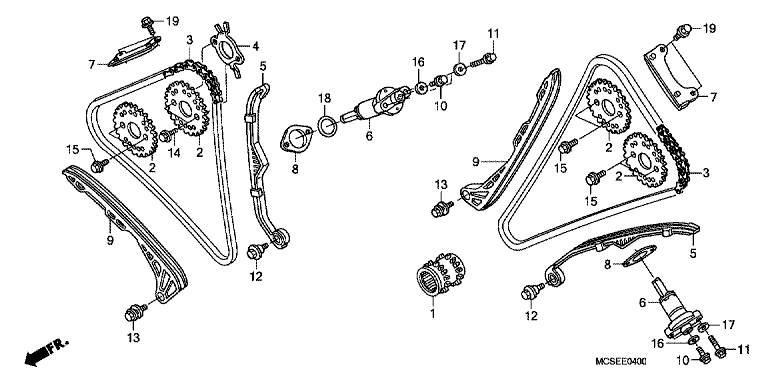 CAM CHAIN/TENSIONER