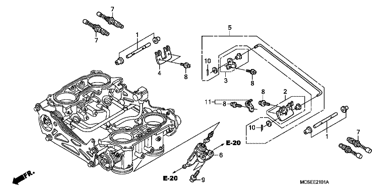 THROTTLE BODY (COMPONENT PARTS)