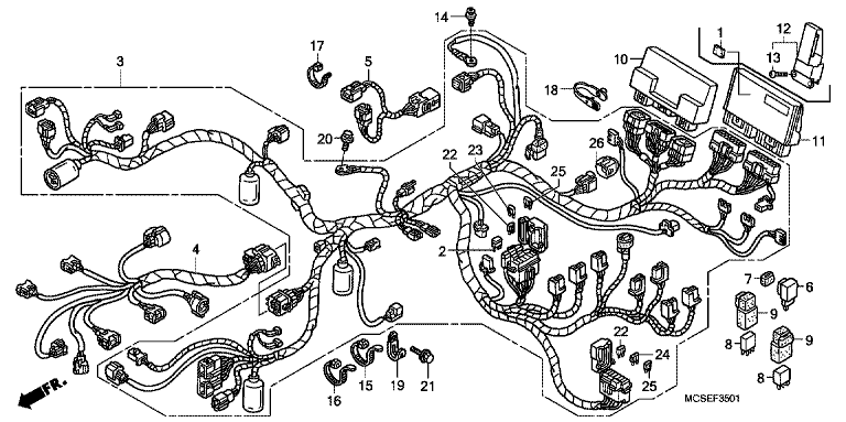 WIRE HARNESS (ST1300A)