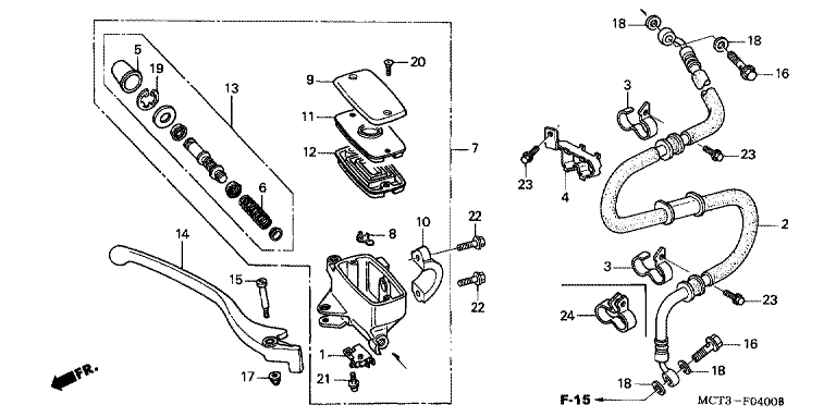 FR. BRAKE MASTER CYLINDER (FJS6001/2/D3/D4/D5)