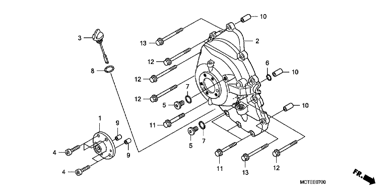 RIGHT CRANKCASE COVER