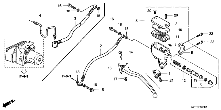 REAR BRAKE MASTERCYLINDER