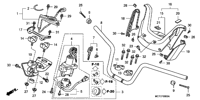 HANDLE BAR/HANDLE COVER