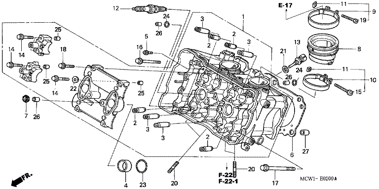 CYLINDER HEAD (FRONT)
