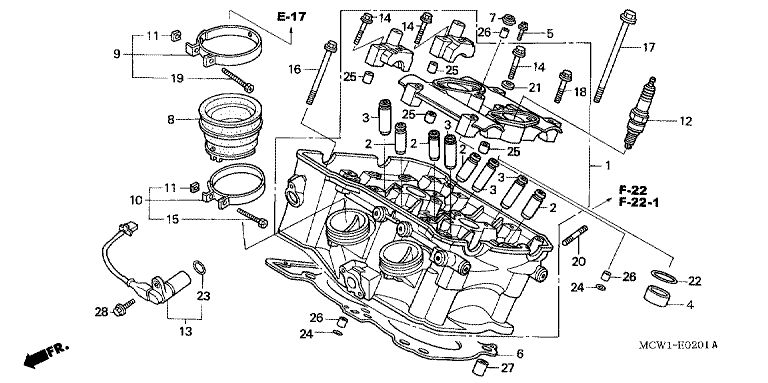CYLINDER HEAD (REAR)