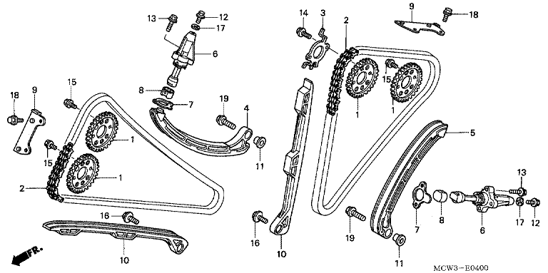 CAM CHAIN/TENSIONER