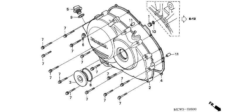 RIGHT CRANKCASE COVER