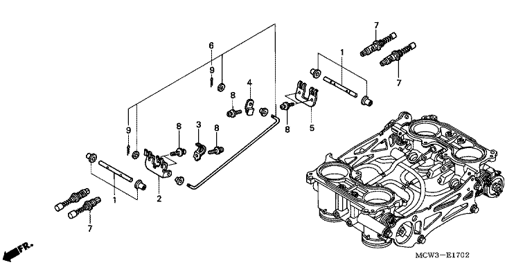 THROTTLE BODY (COMPONENT PARTS)