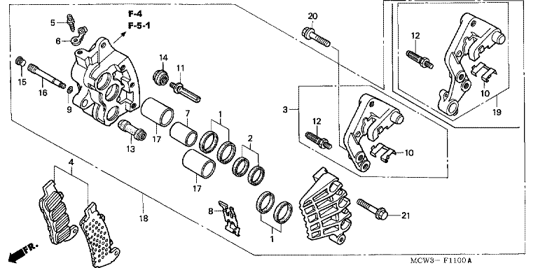 R. FRONT BRAKE CALIPER