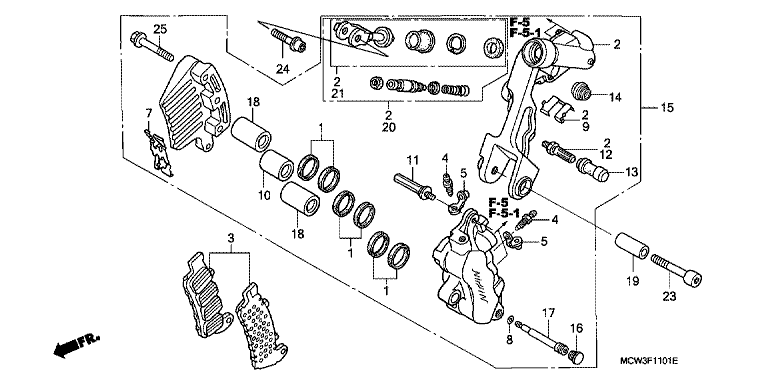 L. FRONT BRAKE CALIPER