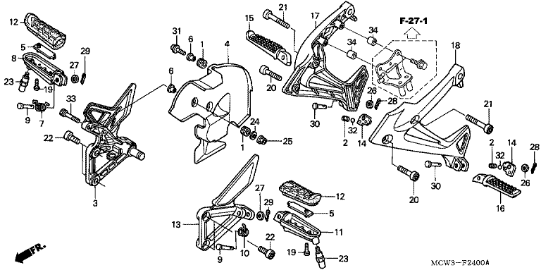 FOOTPEG/FOOTREST
