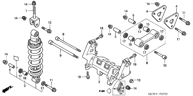 REAR CUSHION (VFR800)