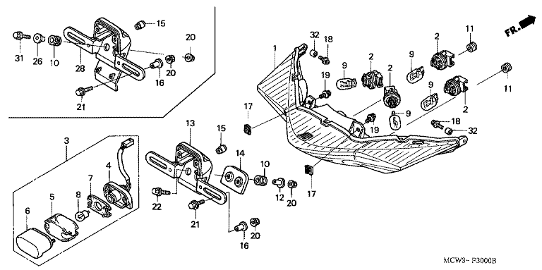 REAR COMBINATION LIGHT (CM,U)