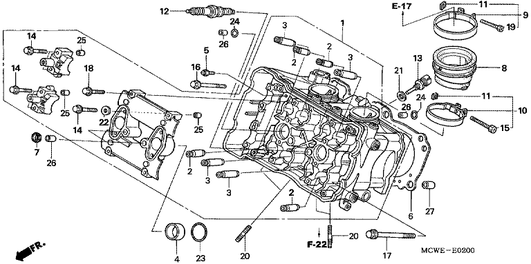 CYLINDER HEAD (FRONT)