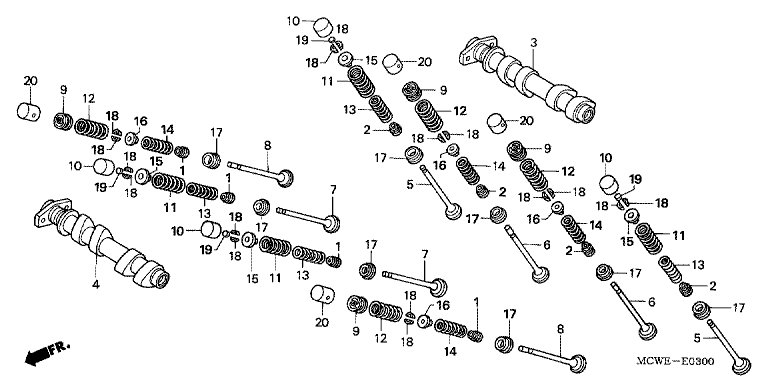 CAMSHAFT/VALVE (FRONT)