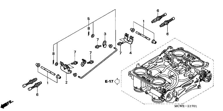 THROTTLE BODY (COMPONENT PARTS)