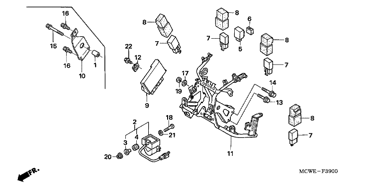COWL STAY (VFR800)