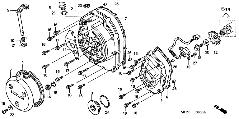 RIGHT CRANKCASE COVER