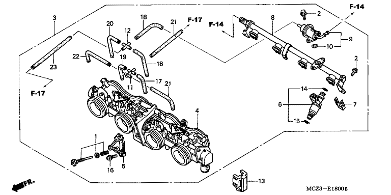 THROTTLE BODY (ASSY.)