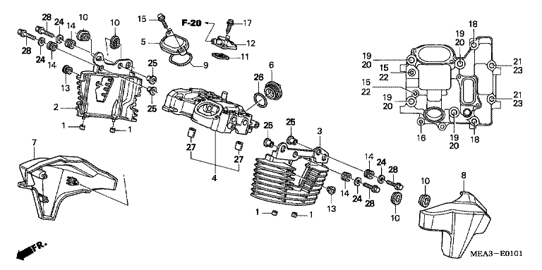 REAR CYLINDER HEAD COVER
