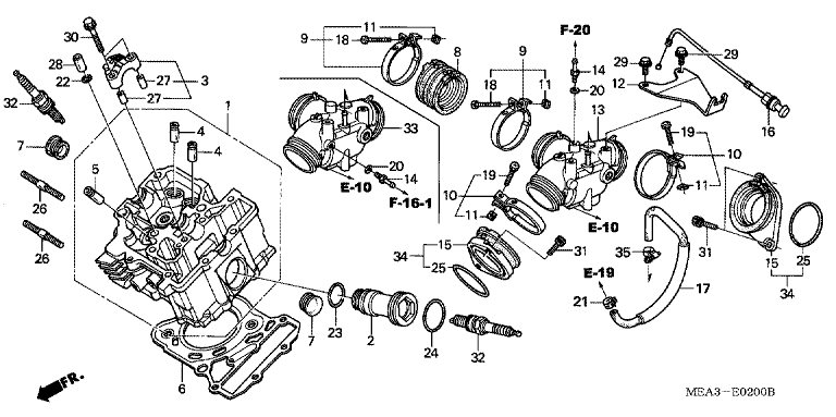 FRONT CYLINDER HEAD